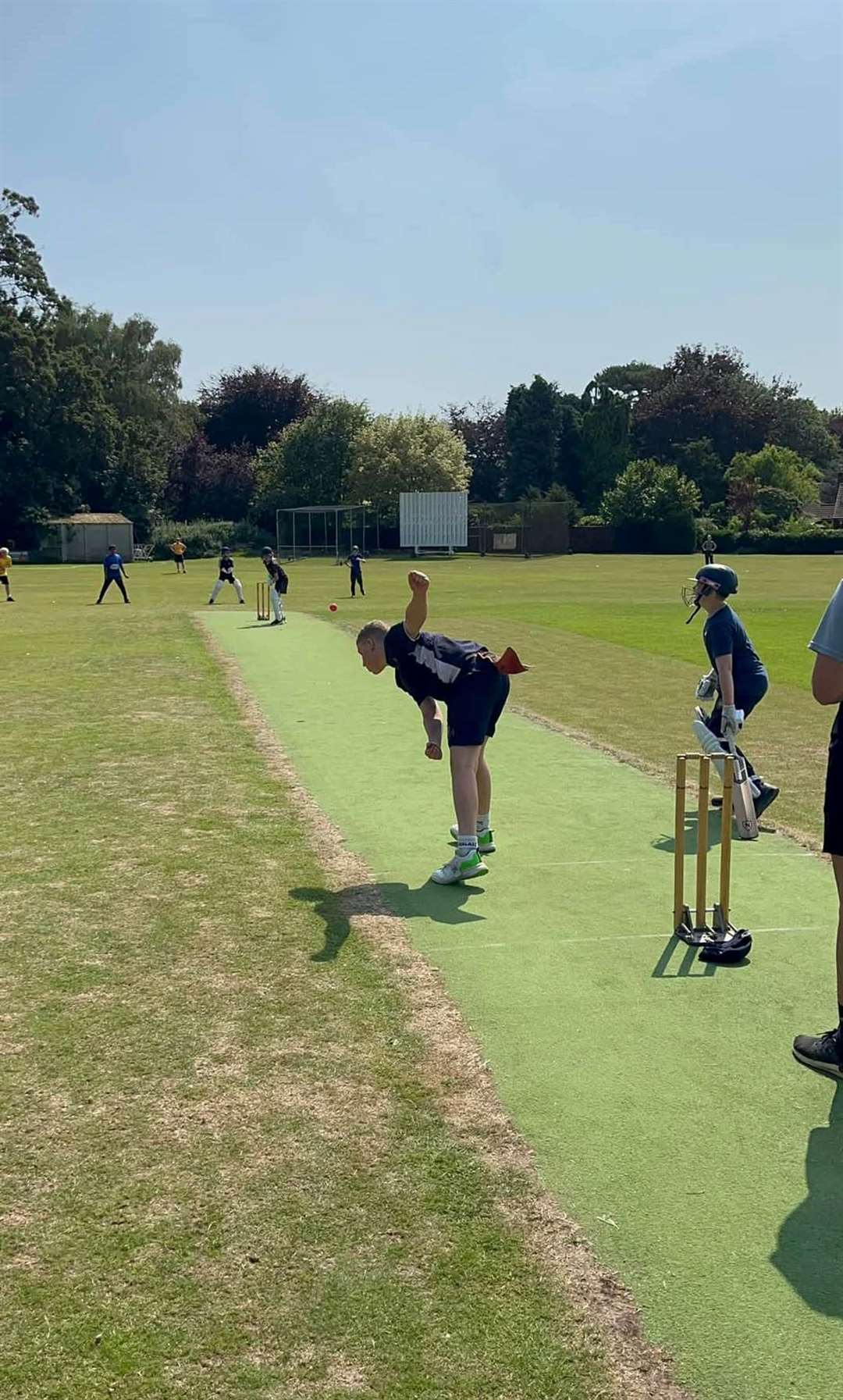 The wickets are used for training and will cost up to £8,000 to repair. PHOTO: SUBMITTED