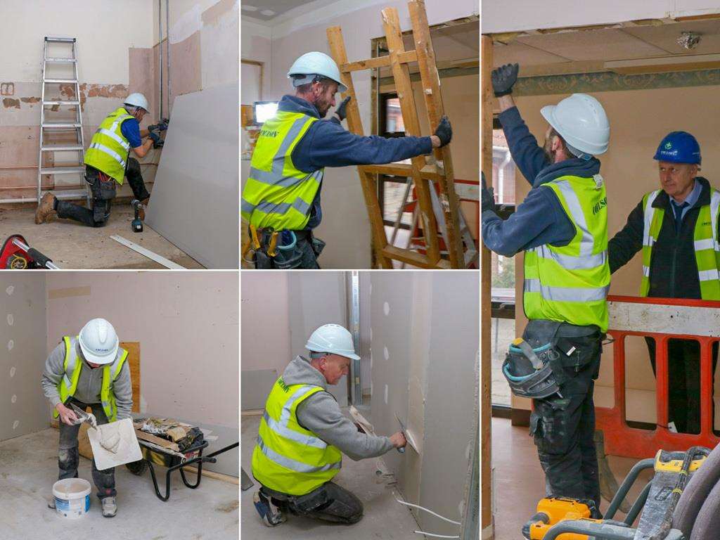The building contractors are now hard at work, transforming previously vacant rooms adjoining Alan Hudson Day Treatment Centre’s current facilities.