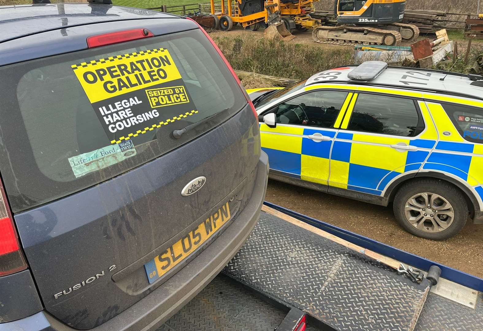 The car was confiscated by police