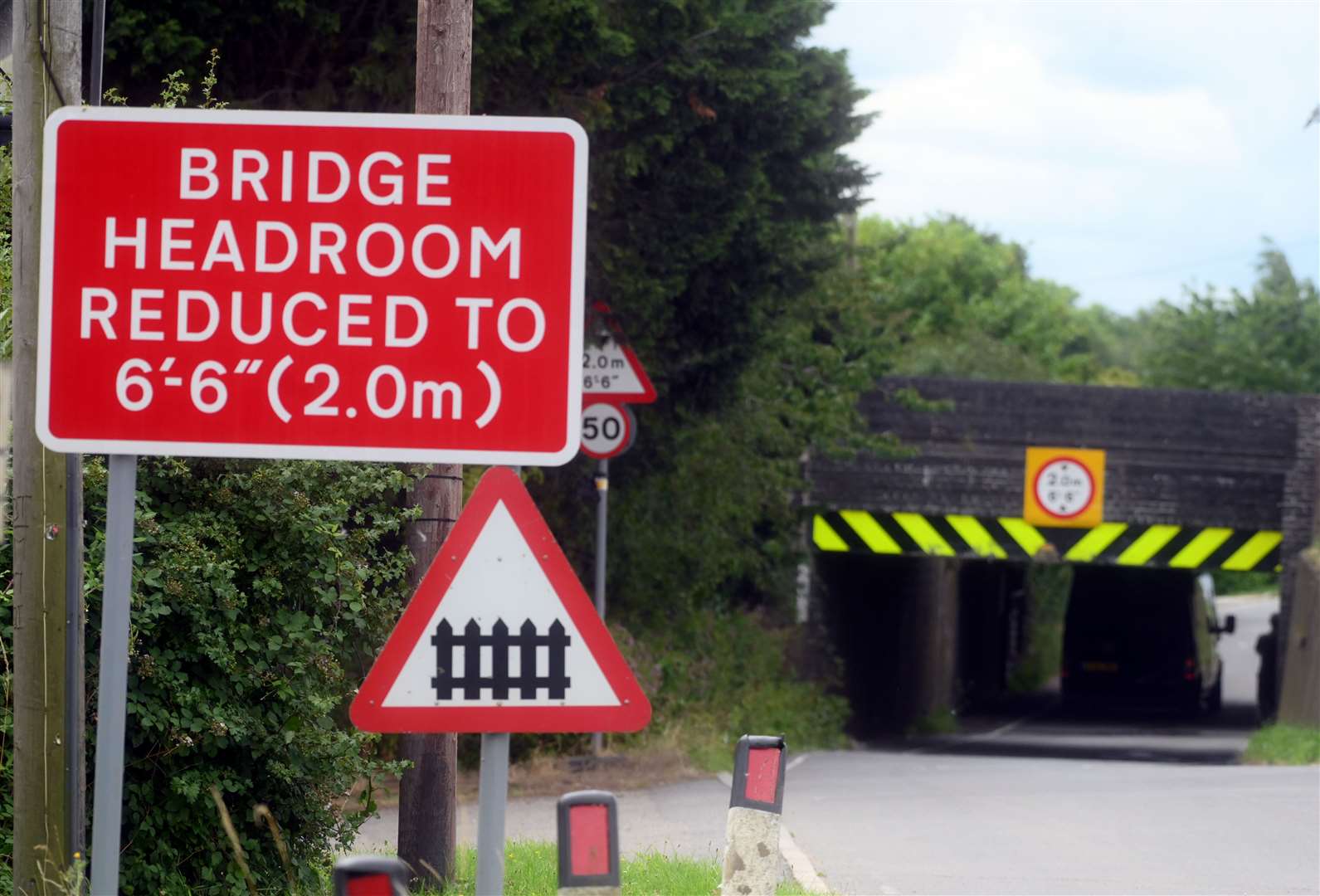 This van got stuck under Stonea Bridge on Tuesday, and another hit it on Thursday.