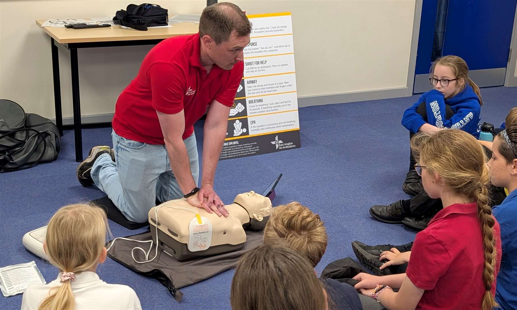 Youngsters at the Crucial Crew event