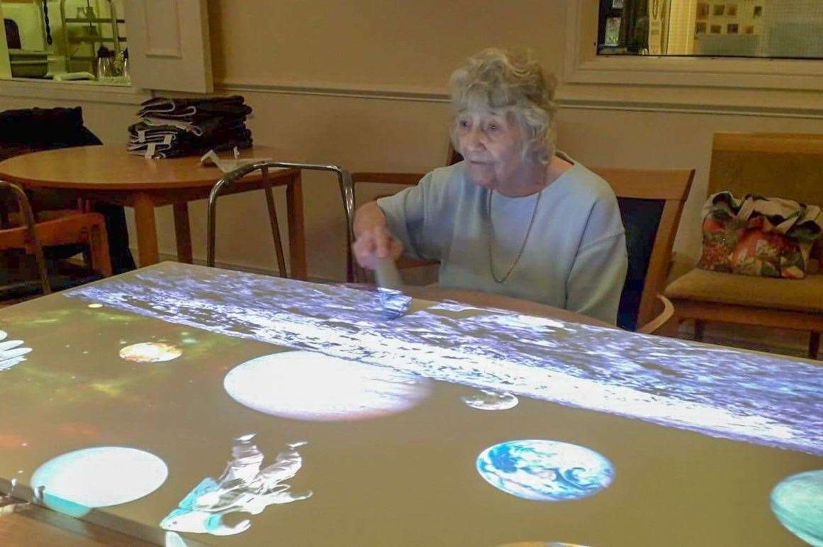 Askham Village Community fast tracks fund-raising target to acquire £8K interactive projector to support residents during lockdown . (34325844)