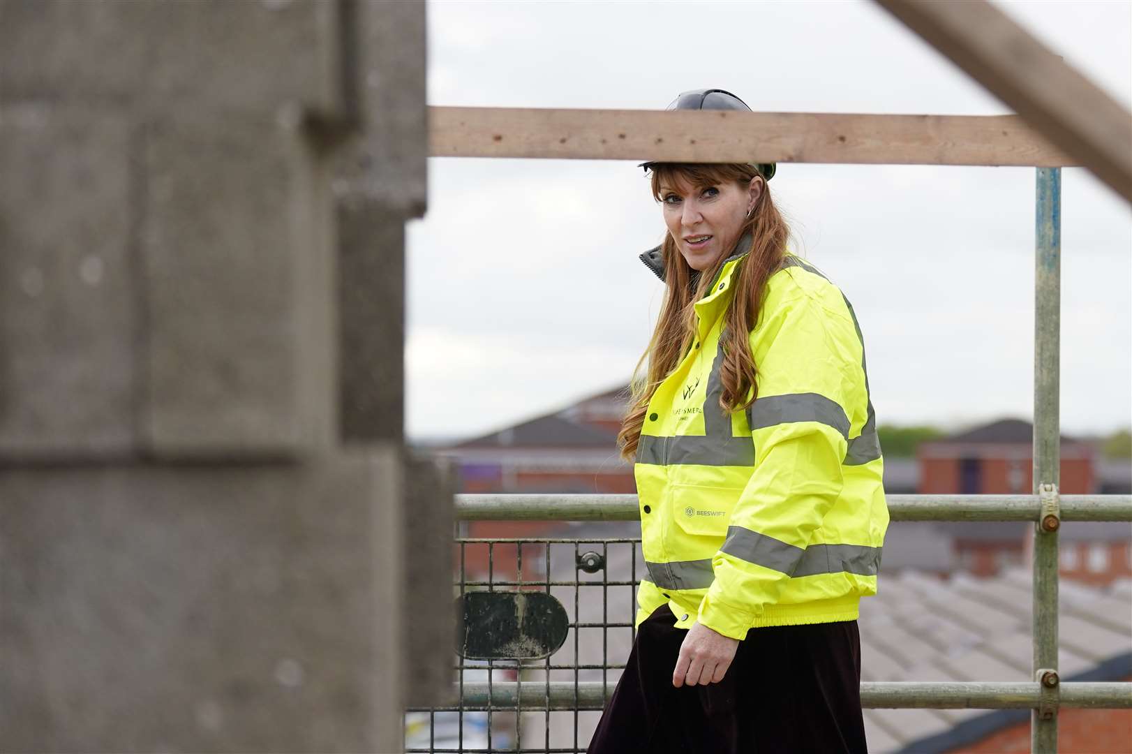 Deputy Prime Minister and Housing Secretary Angela Rayner during a visit to a housing development in the Nightingale Quarter of Derby (Joe Giddens/PA)