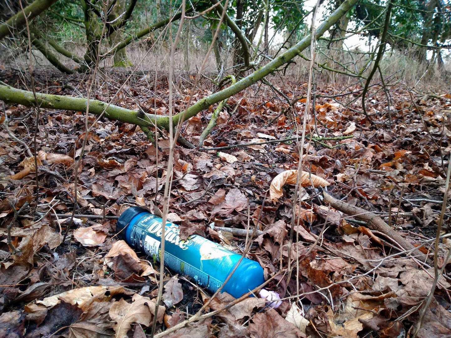 Tim often finds canisters lying discarded like this. Picture: Tim Chapman