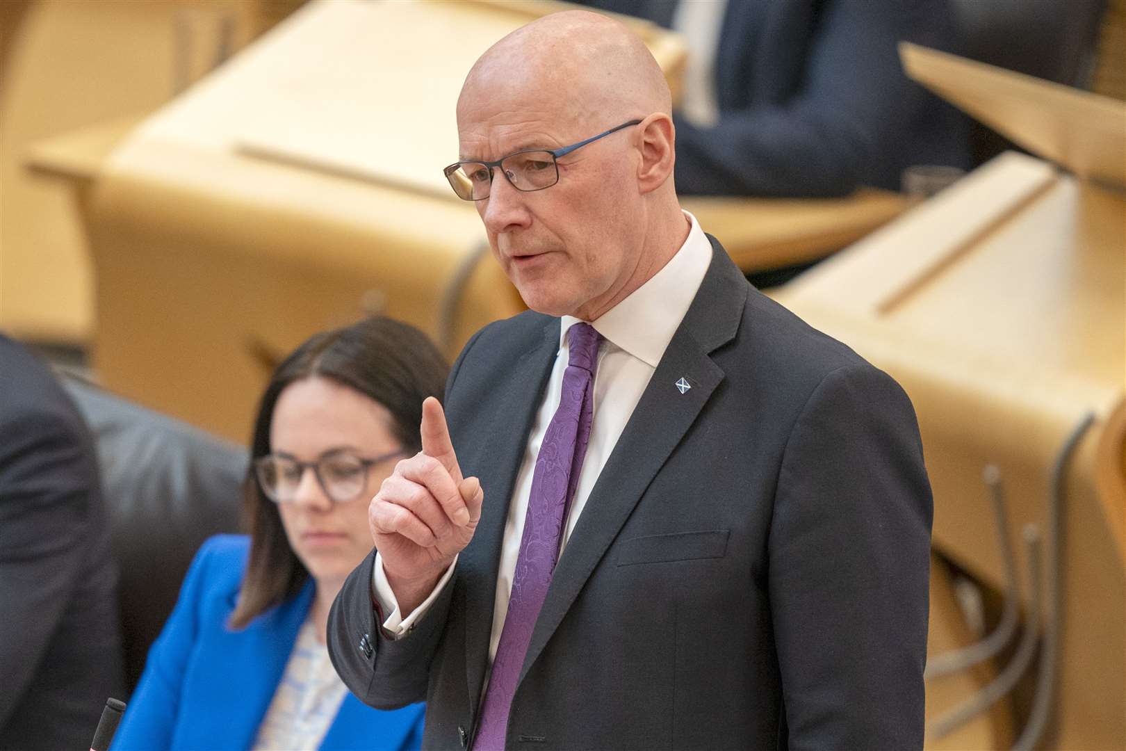 SNP leader John Swinney has said he will serve the full five-year term if he remains First Minister after next May’s Holyrood election (Jane Barlow/PA)