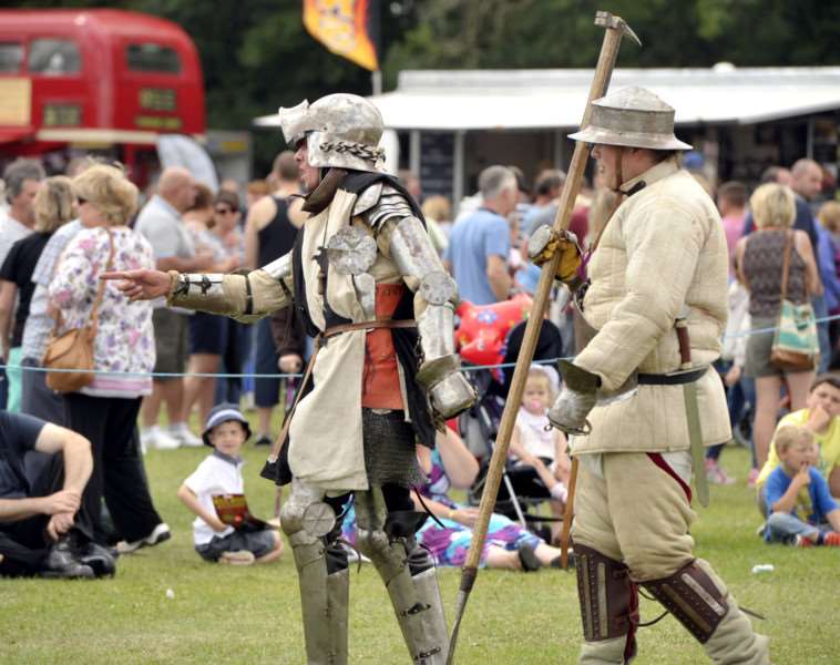 The Knights of Skirbeck put on a living history display at the Parson Drove Car, Bike and Trike Show.