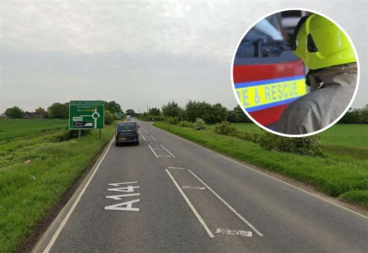 Crash sees fire crews use specialist equipment to free person