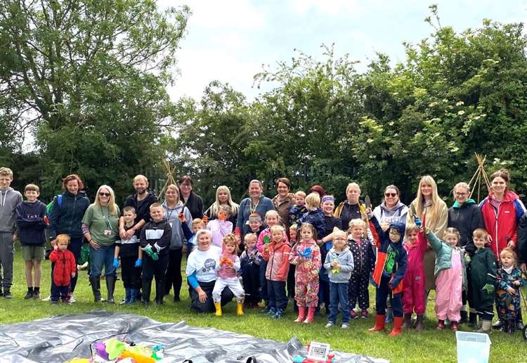 Selfless volunteers spend weekend renovating school garden