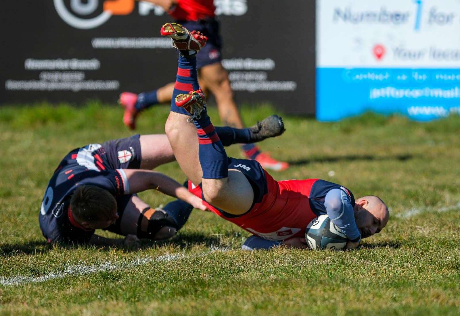 Skipper Jack Malkin scores the opening try, Picture: Andy Titmuss