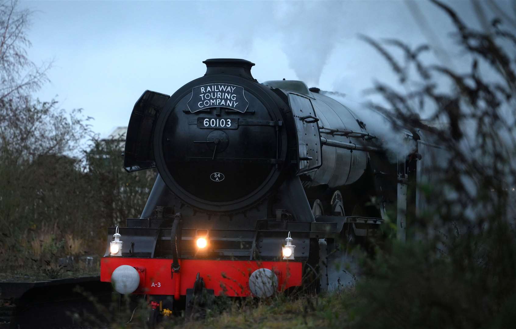 Flying Scotsman at March on its way to Worcester.