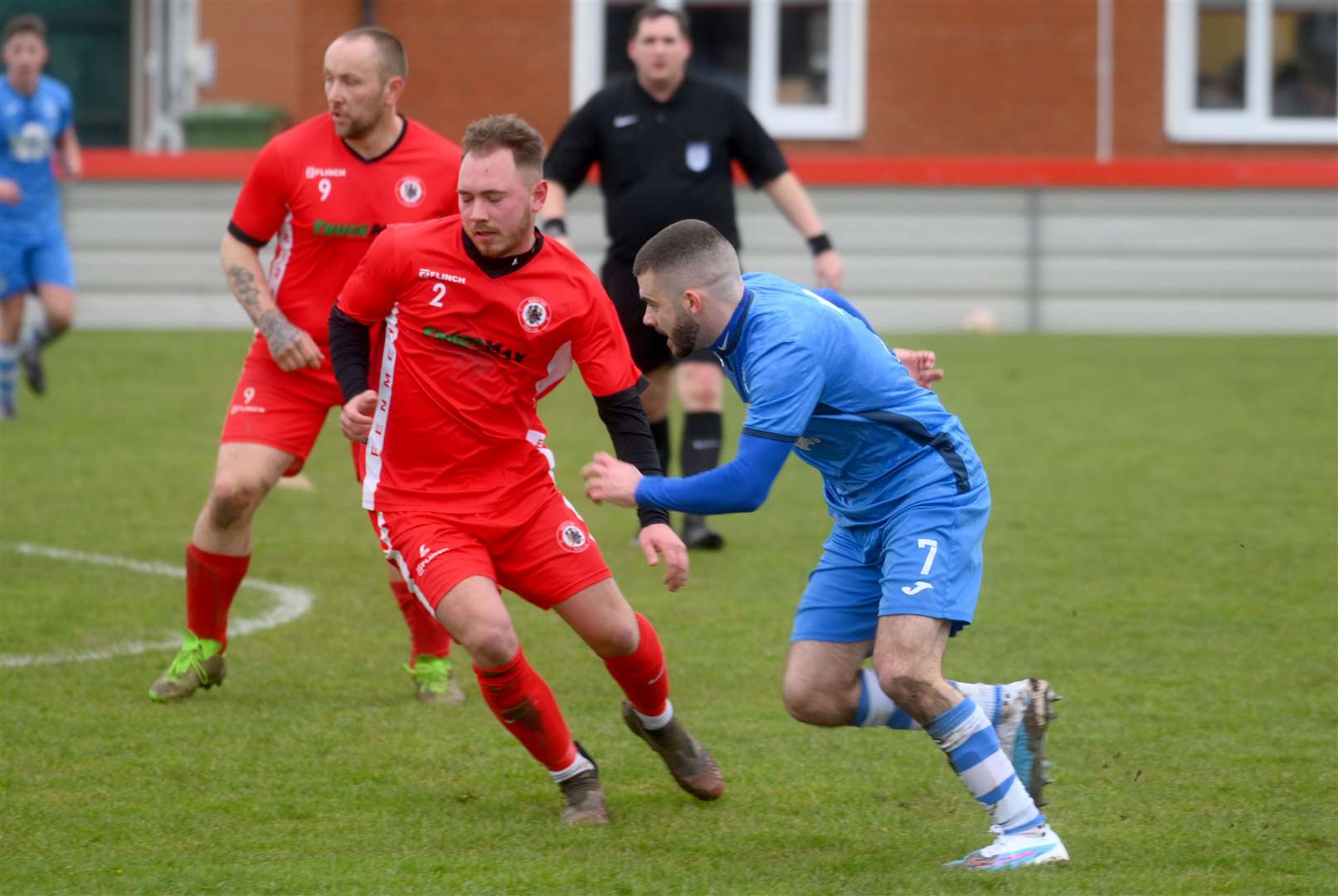 Action from Wisbech Town Reserves v Outwell Swifts