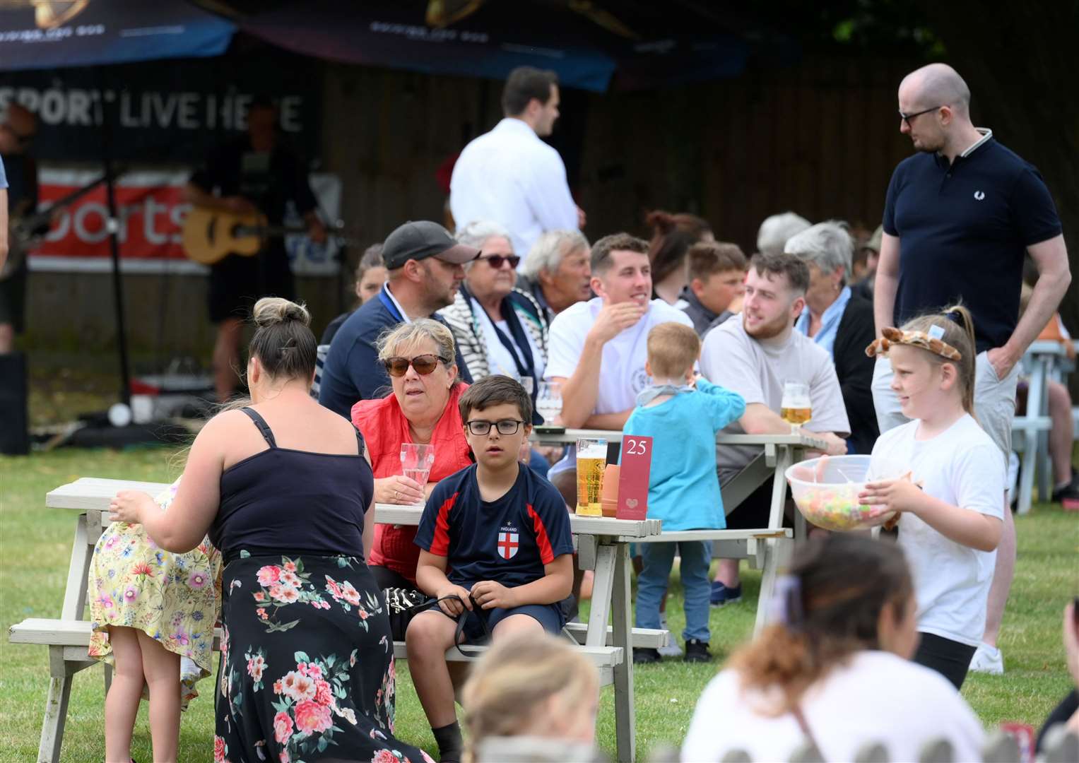 The community gathered to watch the carnival