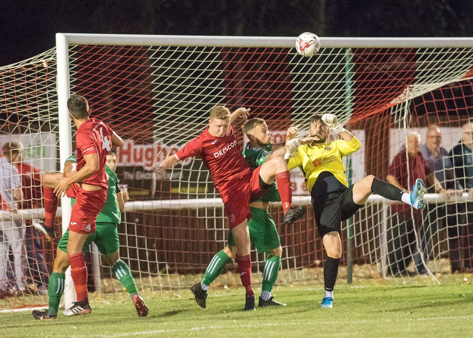 FA Cup replay Ely City V Wisbech Town Adam Capel with a chance for Ely. Picture by Mark Westley. (16097300)