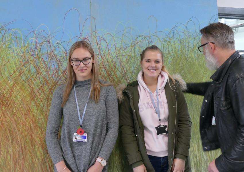 Artist Tim Mann takes his Crowded Room project to the College of West Anglia in Wisbech.