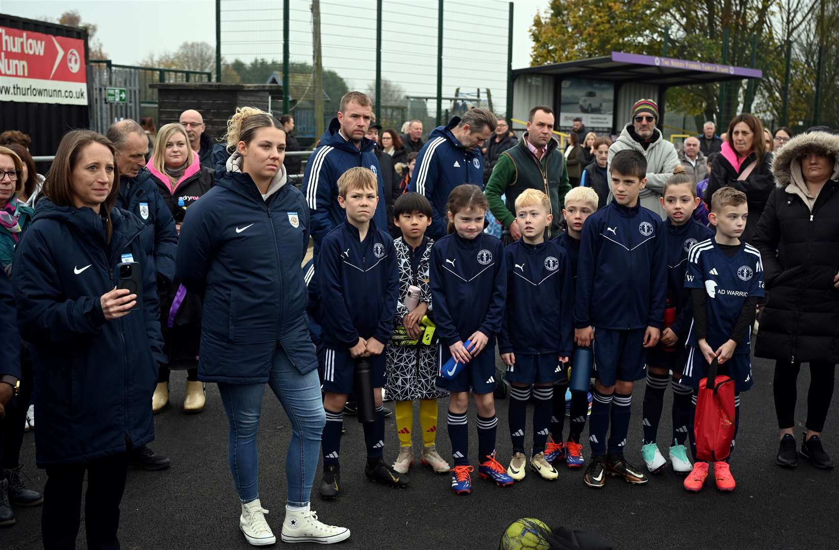 Official opening of Wisbech St Mary's 3G pitch by Katie Critchley of Cambs FA