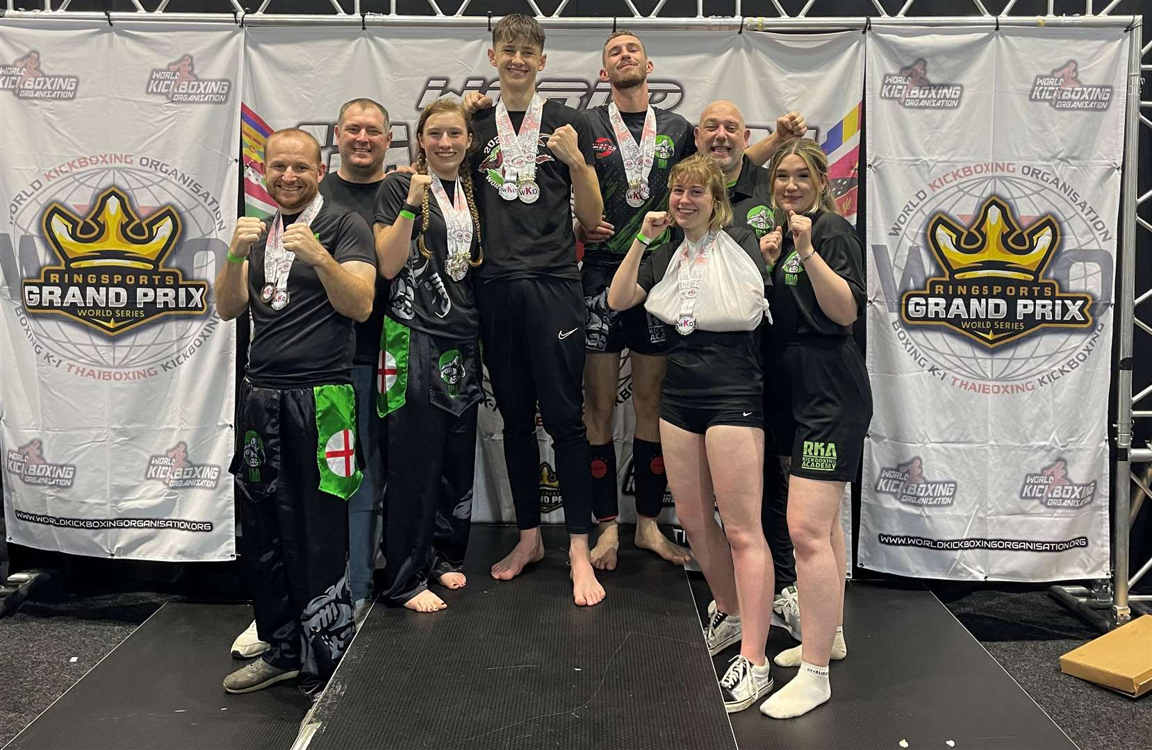 The RKA Kickboxing Academy team in Barnsley