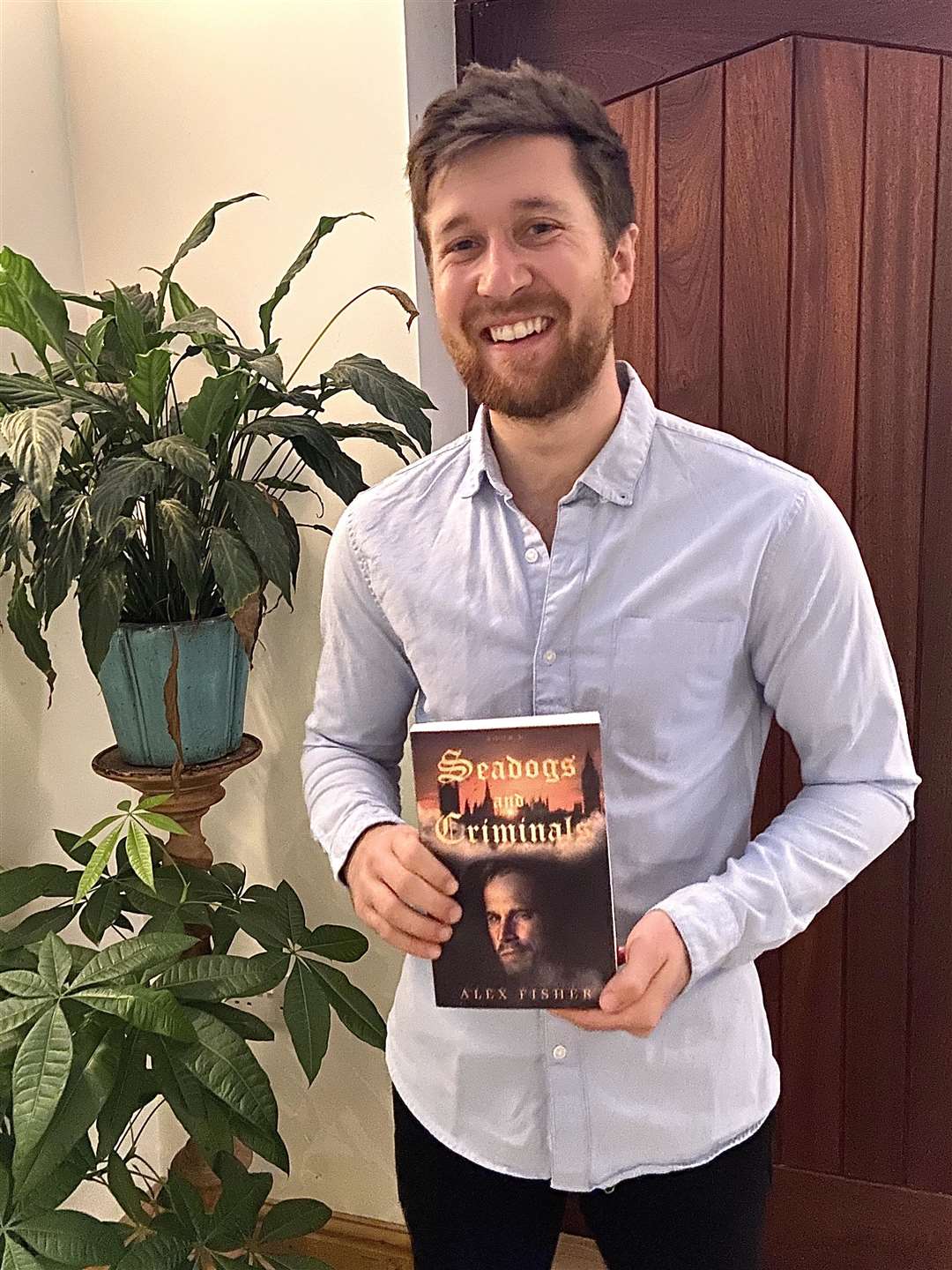Alex Fisher with his book 'Seadogs and Criminals' which is out now. (43433249)