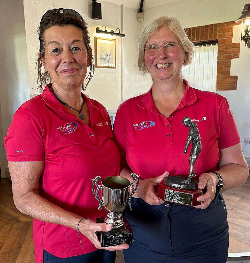 Tydd St Giles Golf Club winners Juliet Punshon and Nicola Stead