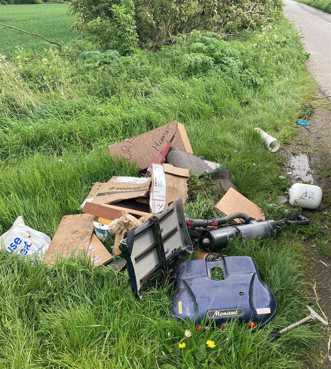 The waste which was found fly-tipped. Picture: West Norfolk Council