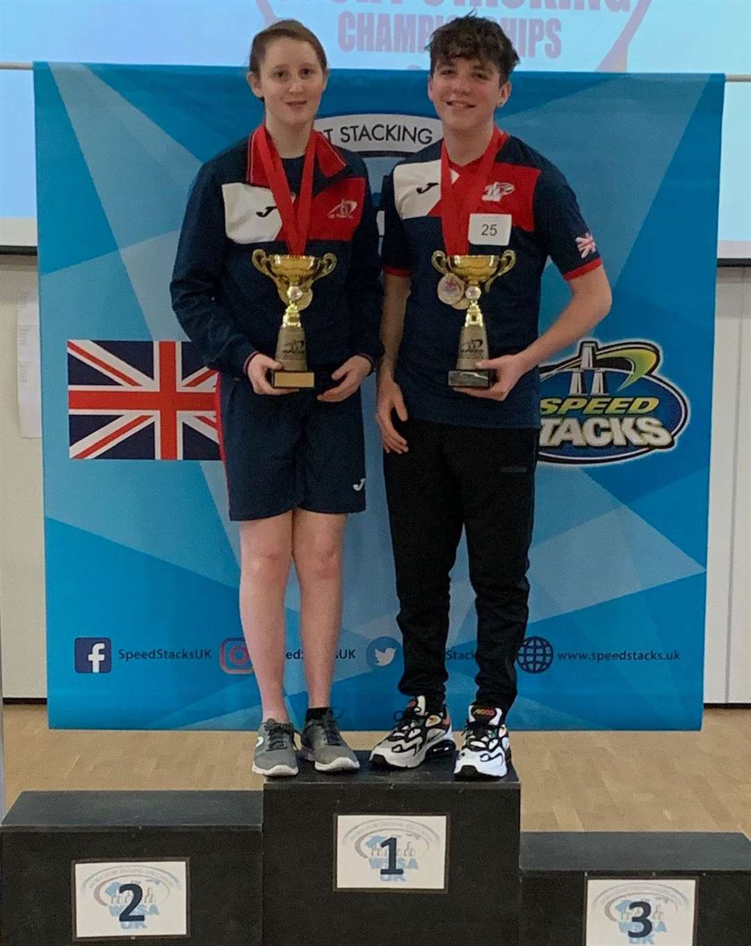 Jamie Franceshini and Laura Beacom took the top two places, both are ranked UK's number one. (30667349)