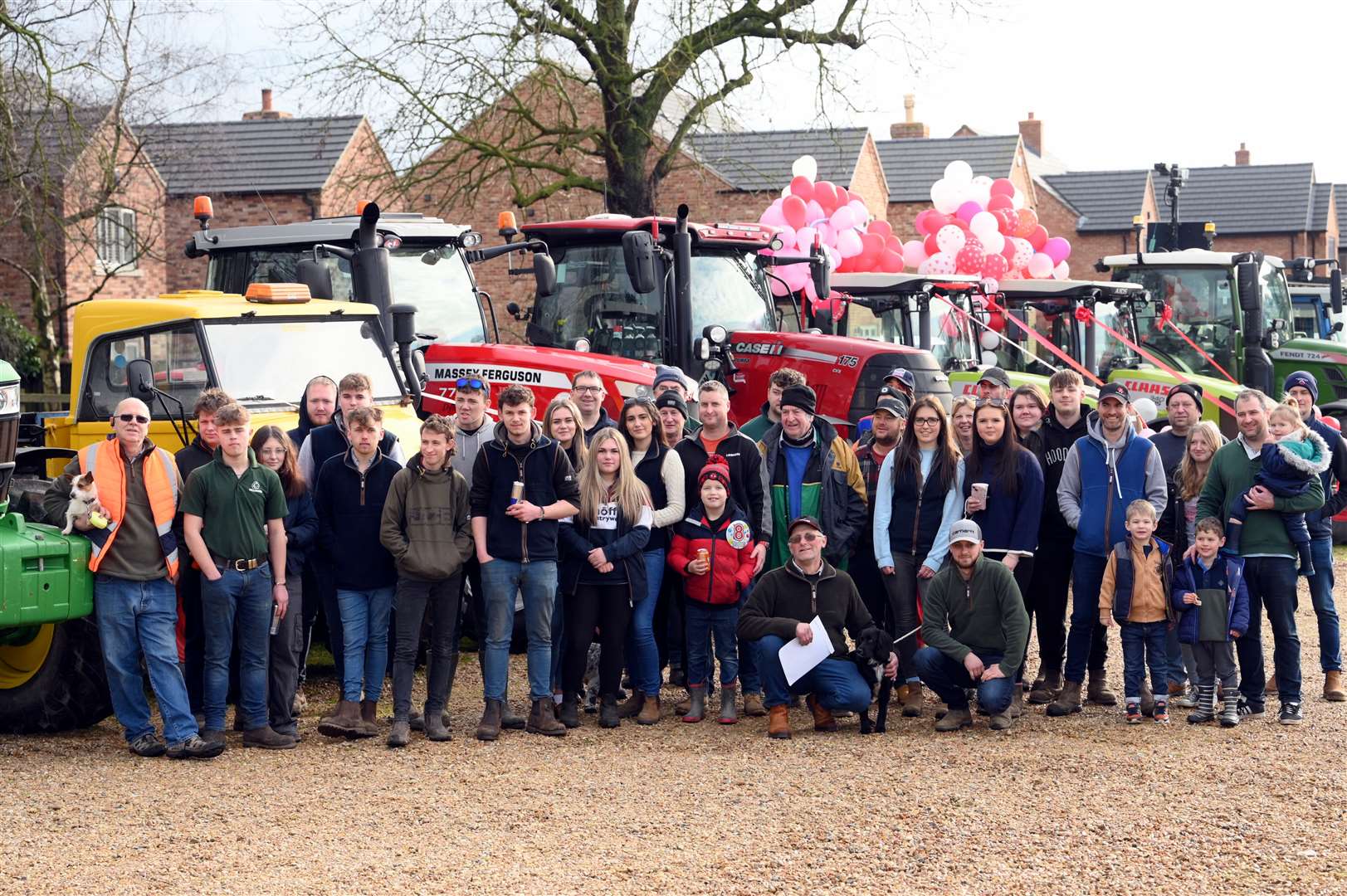 Charity valentines tractor run