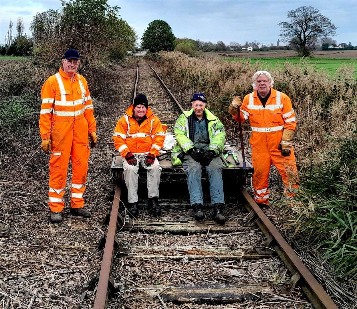 Members of the The Bramley Line Heritage Railway Trust regularly carry out working parties to clear the track between Waldersea and Coldham. Picture: Bramley Line Heritage Railway Trust