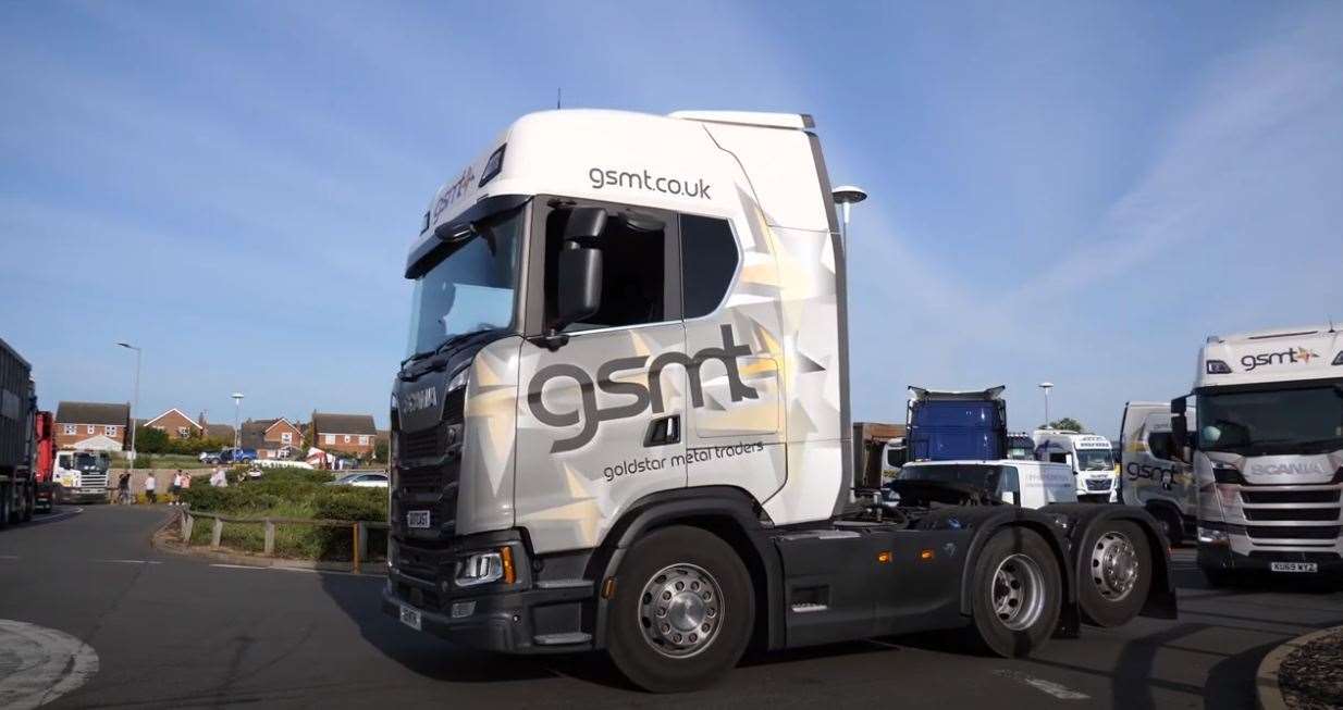 The convoy of lorries set off from Chatteris to Peterborough City Hospital. Photo DMJ Imagery Ltd. (35095433)