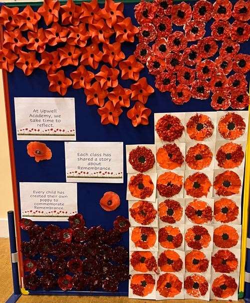The school has dedicated curriculum time to educate the children on Remembrance (Picture: Upwell Academy)