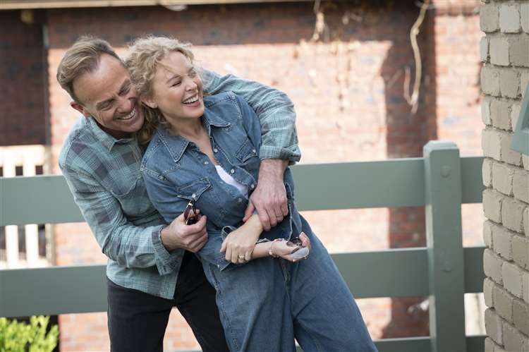 Kylie Minogue and Jason Donovan reunite for the final episode of Neighbours (Channel 5/PA) (61598542)