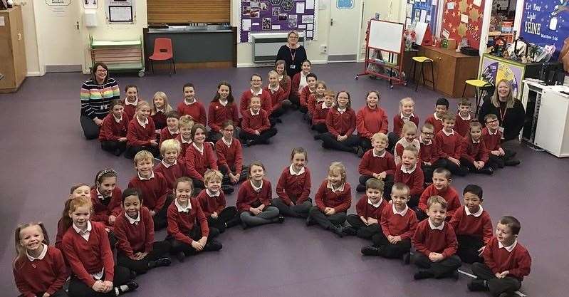 Staff and pupils at Guyhirn CofE VC Primary School are celebrating their good Ofsted result. Credit: Guyhirn Primary School. (61475749)