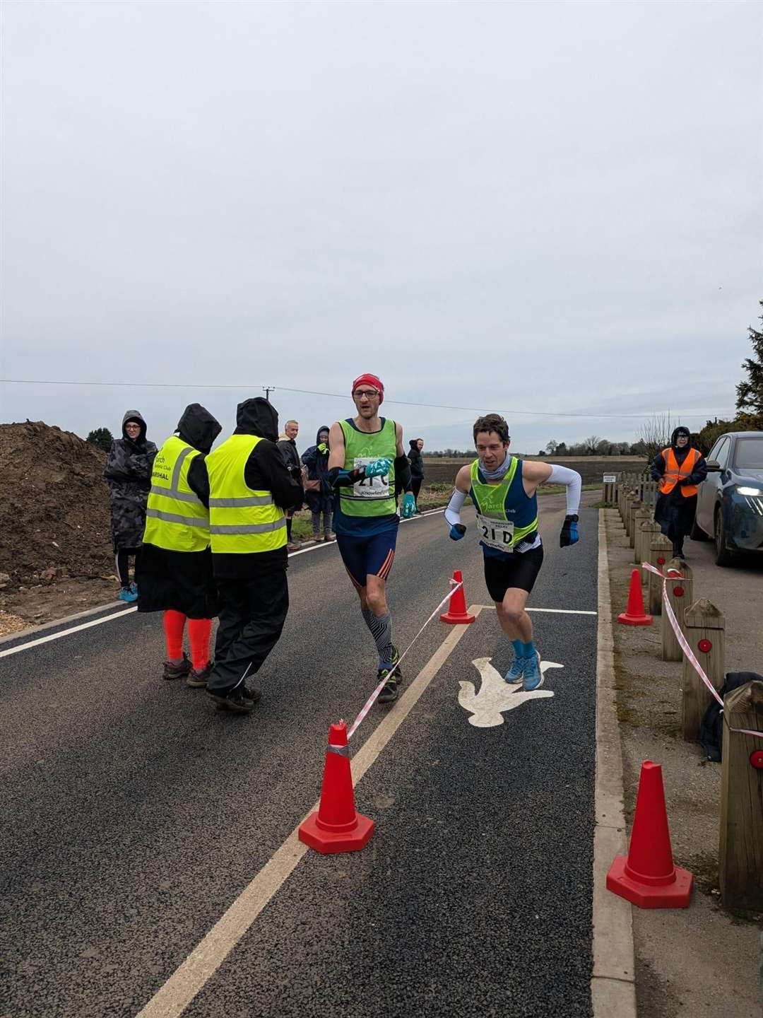 Andrew Jakeman, right, taking over from Glen Watts, left.