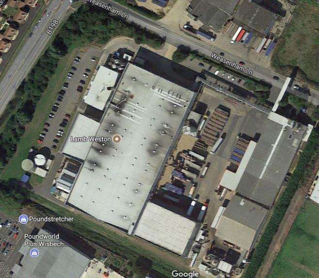 Lamb Weston's factory had to be evacuated following an accidental fire in a fryer at the plant in Weasenham Lane.