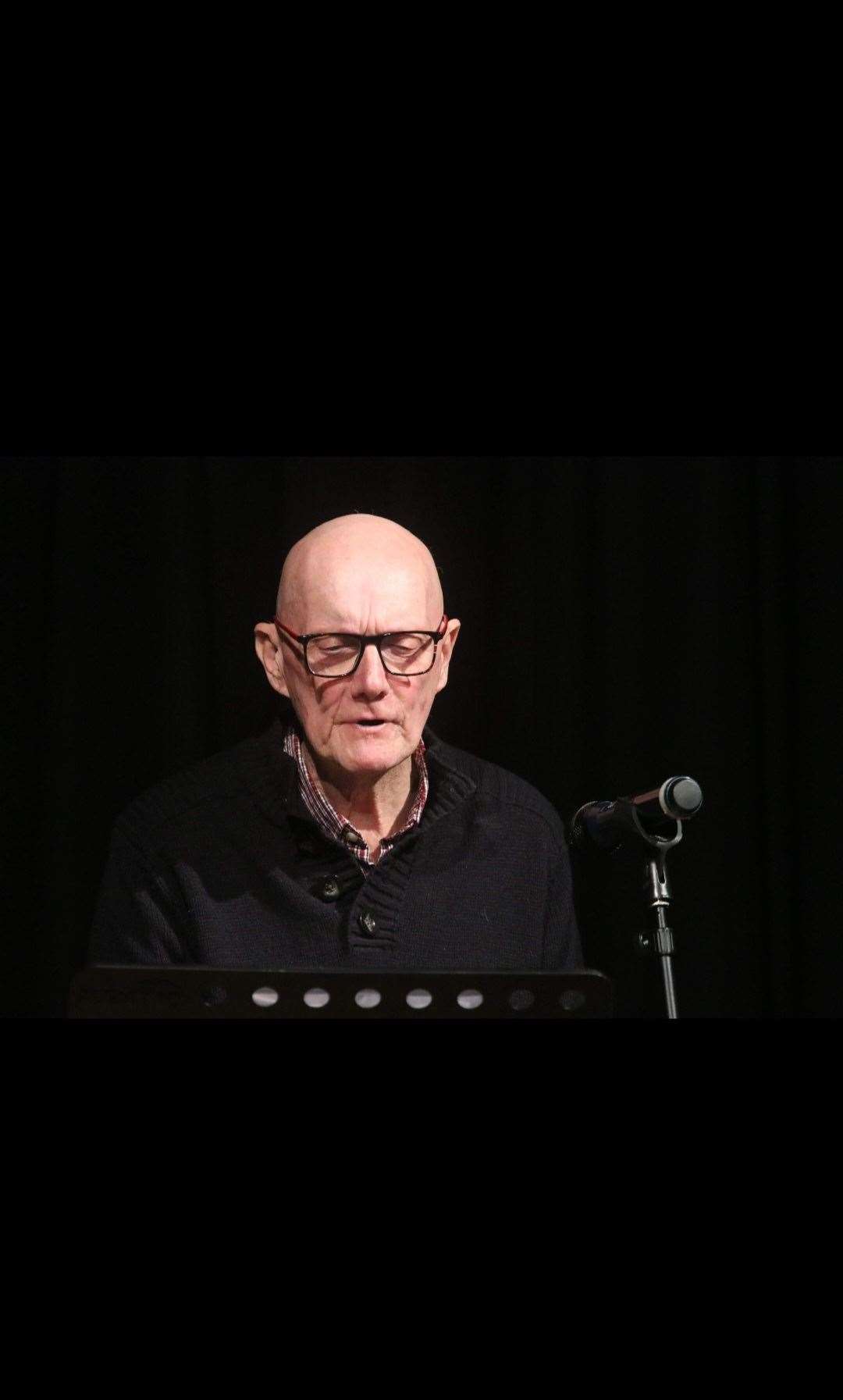 Alan Wheeldon reads the poem which earned him second place. Photo: Tim Chapman. (60877264)