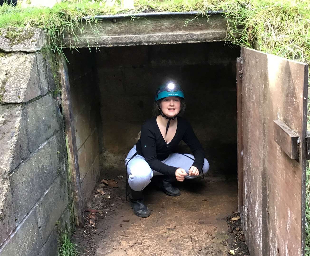 Caving was one of the activities enjoyed.