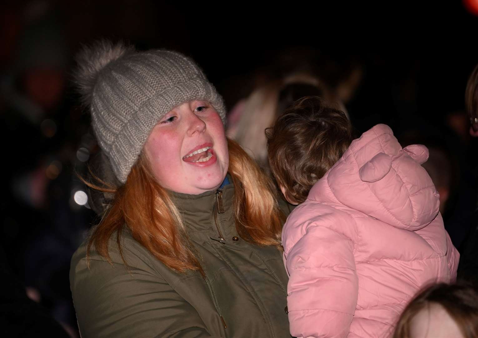 March Christmas lights switch on