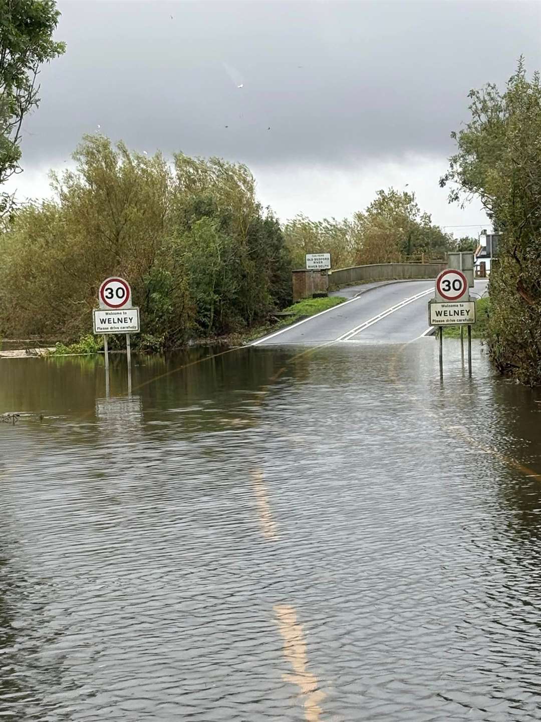 The A1101 will be closed overnight for the works. Picture: Welney Flood Watch