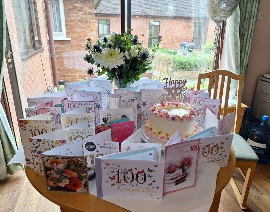 Else received lots of cards on her milestone birthday