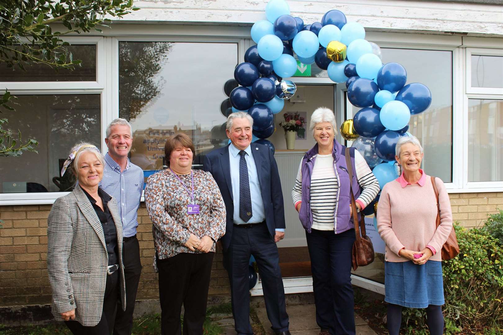 Pictured at the official opening are, from left, Nicola Knowles, Nick Blencowe, Cllr Sam Clark, Chair of CARC Michael Mealing, and volunteer advisors Jill Nursey and Julie Williams. (52255152)