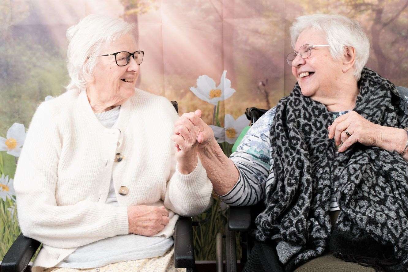 Patricia Simons (left) and Janet Tait agree laughter is the best medicine. (56472276)