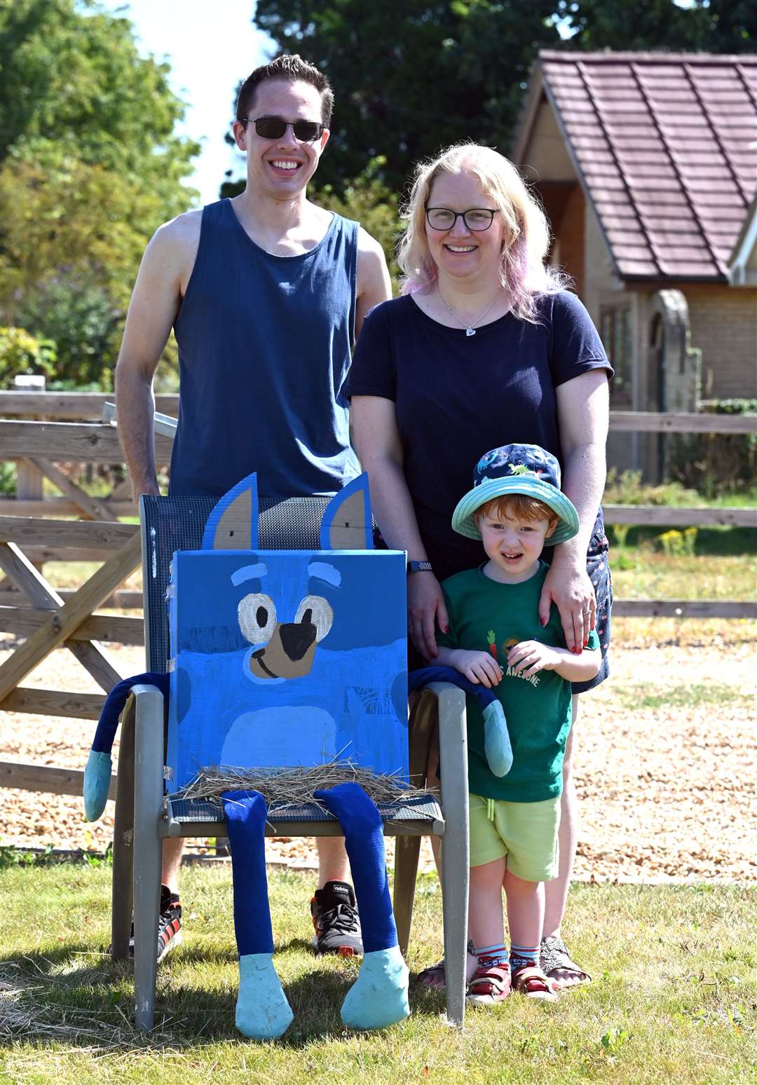 Emneth Scarecrow festival..Adam Jeffs, Emma Cross and Asher Jeffs. (58626677)