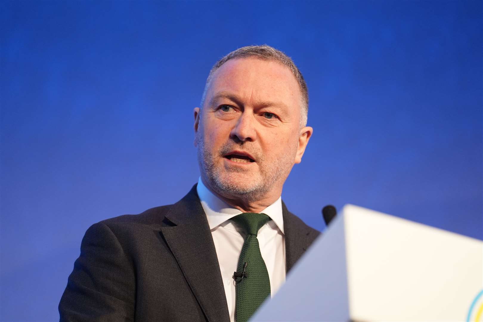 Environment Secretary Steve Reed said clean power will lessen Britain’s dependence on fossil fuels (Jordan Pettitt/PA)
