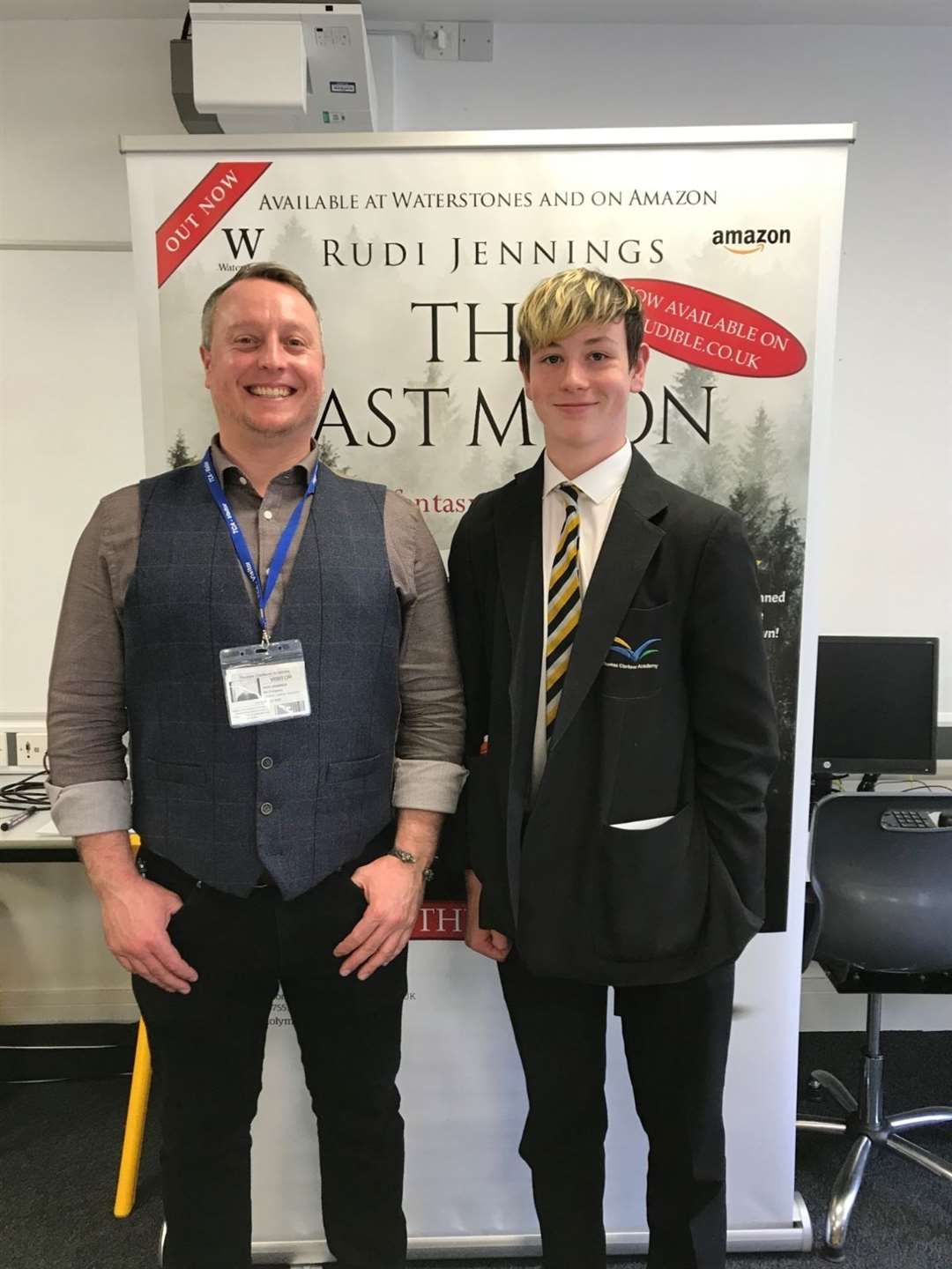 Author Rudi Jennings visited the Thomas Clarkson Academy before school closed over the coronavirus outbreak. (32609454)