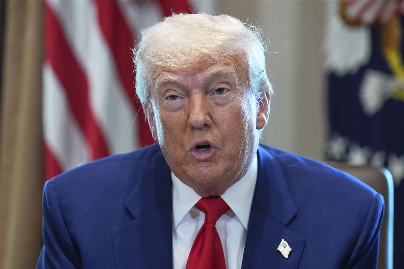 The deal comes two months after a fraught meeting between Donald Trump, pictured, and Volodymyr Zelensky (Evan Vucci/AP)