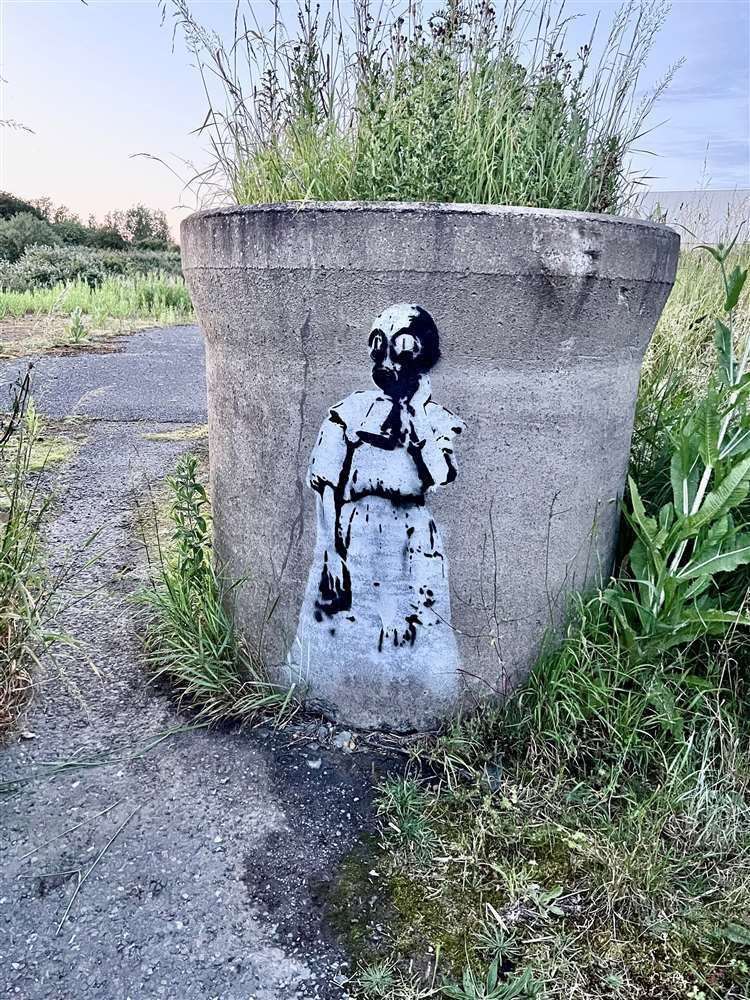 Lorry driver Jeff Icate submitted this picture he spotted in a lay-by on the A47 and queried if it could be by Banksy.