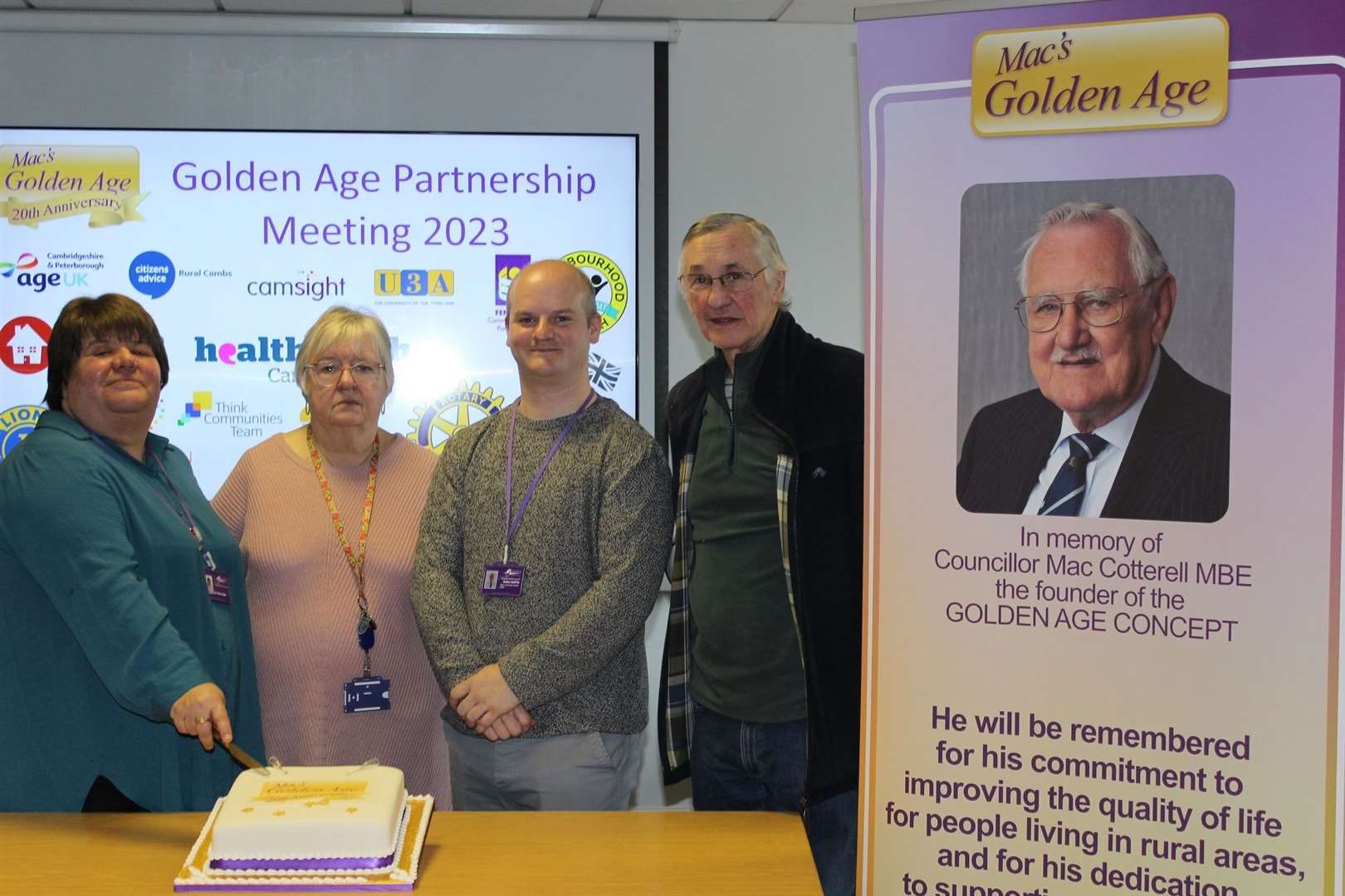 From left, Cllr Sam Clark, Cllr Maureen Davis, Ash Godfrey, Cllr Will Sutton. (62949964)