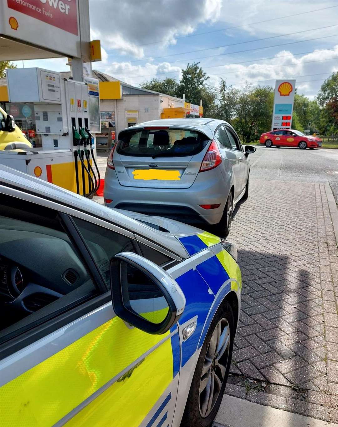 An uninsured car found by police. Picture: Cambridgeshire Police