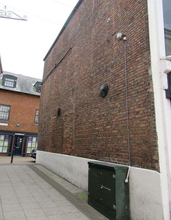 Two blocked up windows on the side elevation will be opened up.