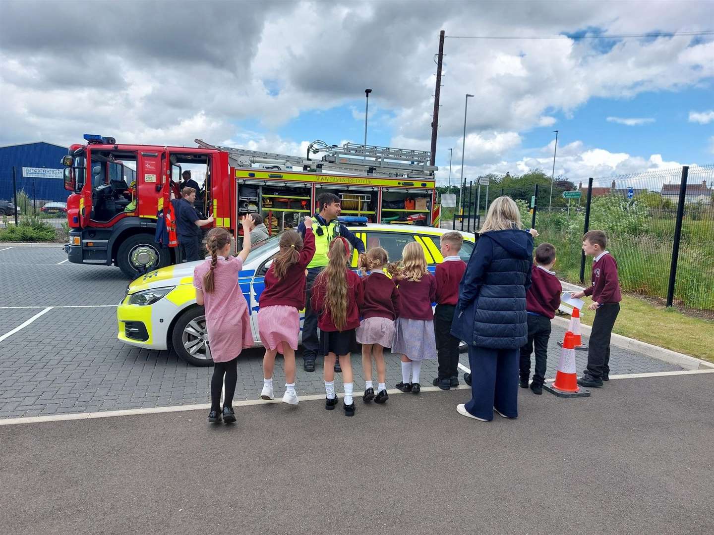 Policing Fenland joined other agencies and companies to talk about career opportunities to local primary school children.