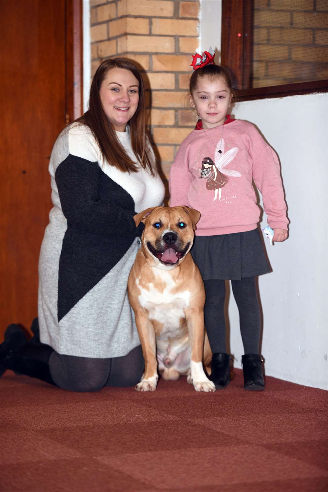 March dog training class ..Elouise Burroughs and Esmee Ali with Roman. (54113530)