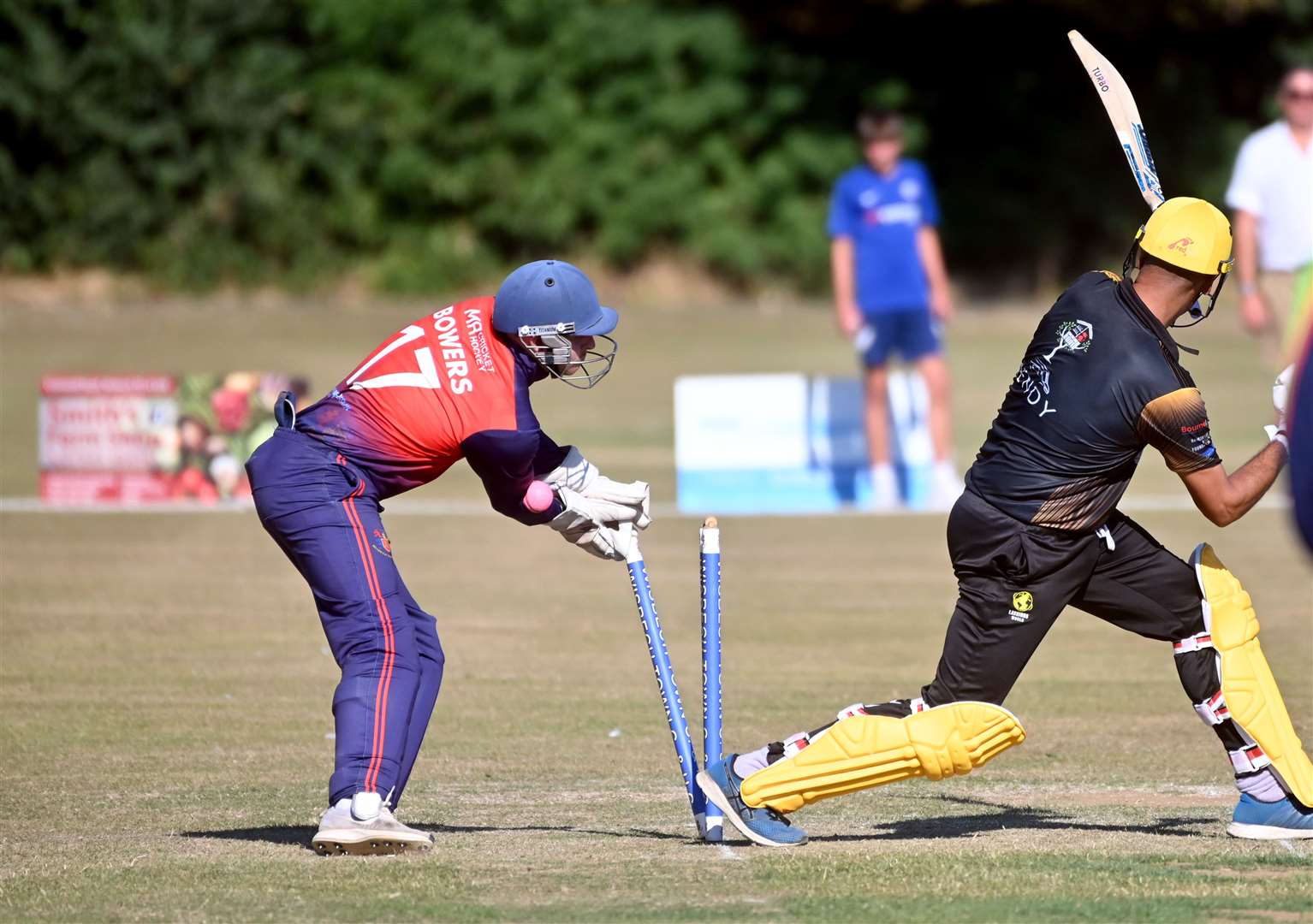 Wisbech cricket club hosting the Lashings cricket club Owais Shah bowled by Jamie Seabrook. (58619602)